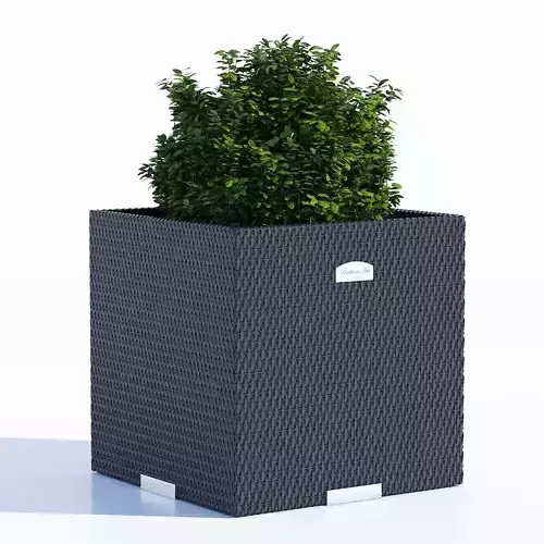 Polyrattan planter 5