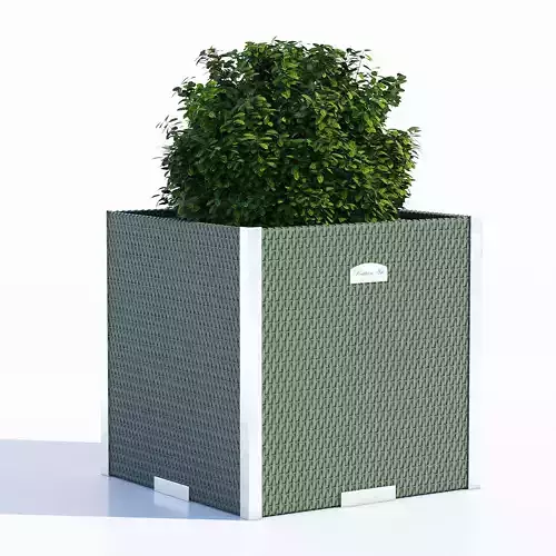 Polyrattan planter 6