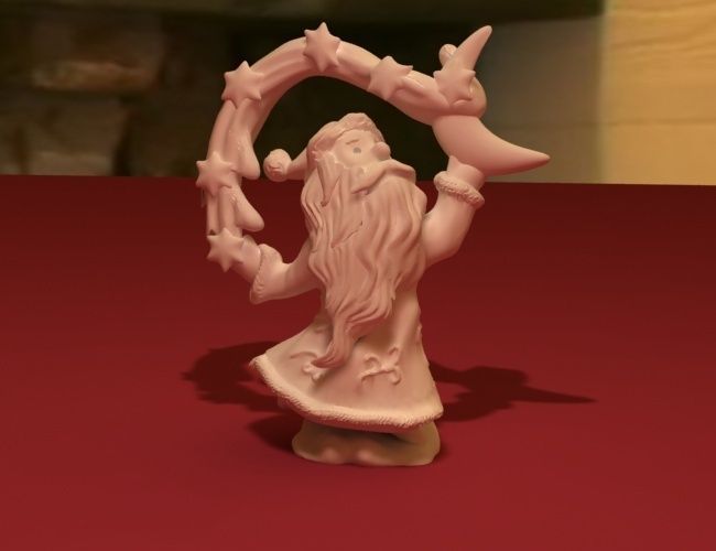 Magical Santa 3D print model_2