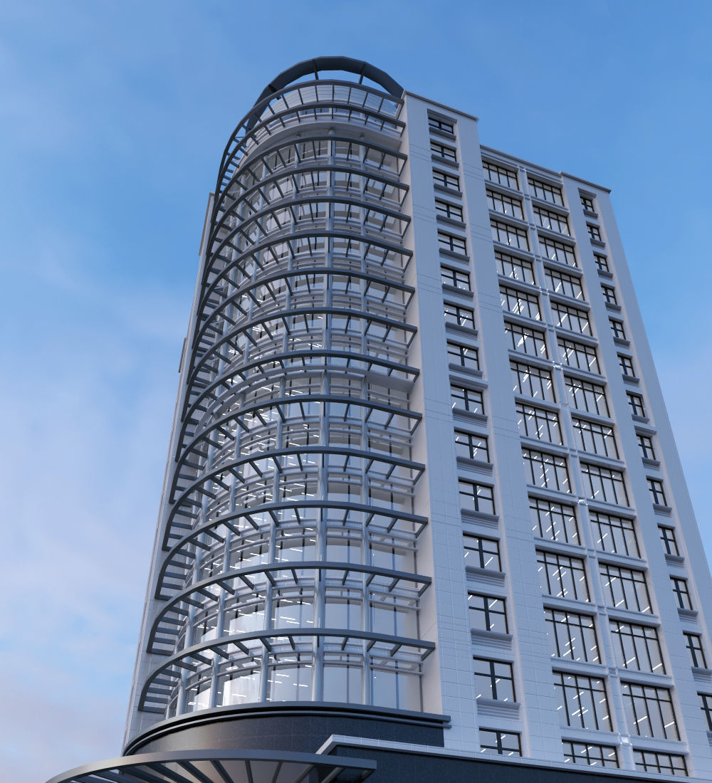 Office house 6 3D model_4