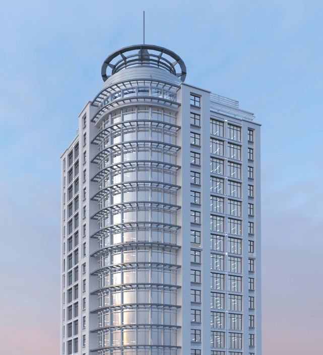 Office house 6 3D model_1