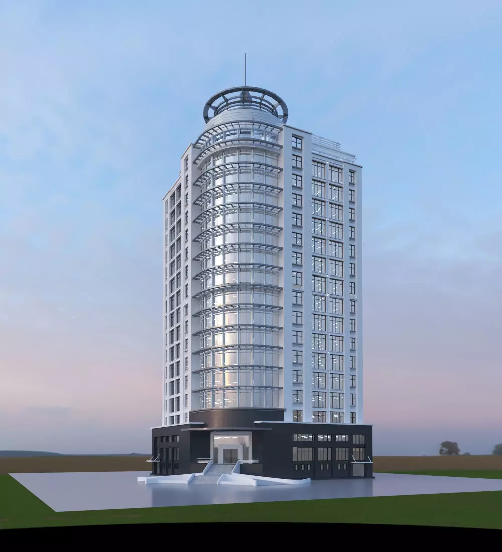 Office house 6 3D model_0