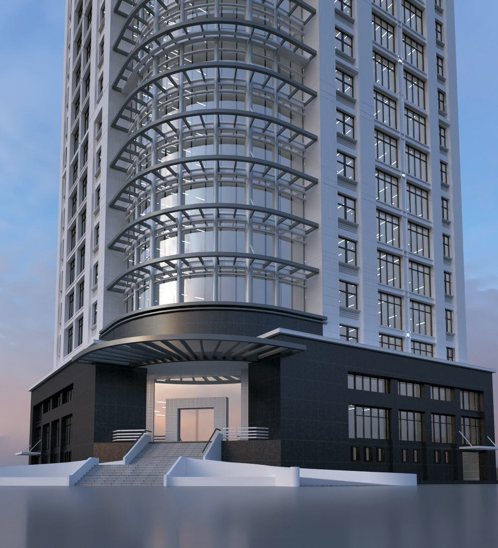 Office house 6 3D model_3