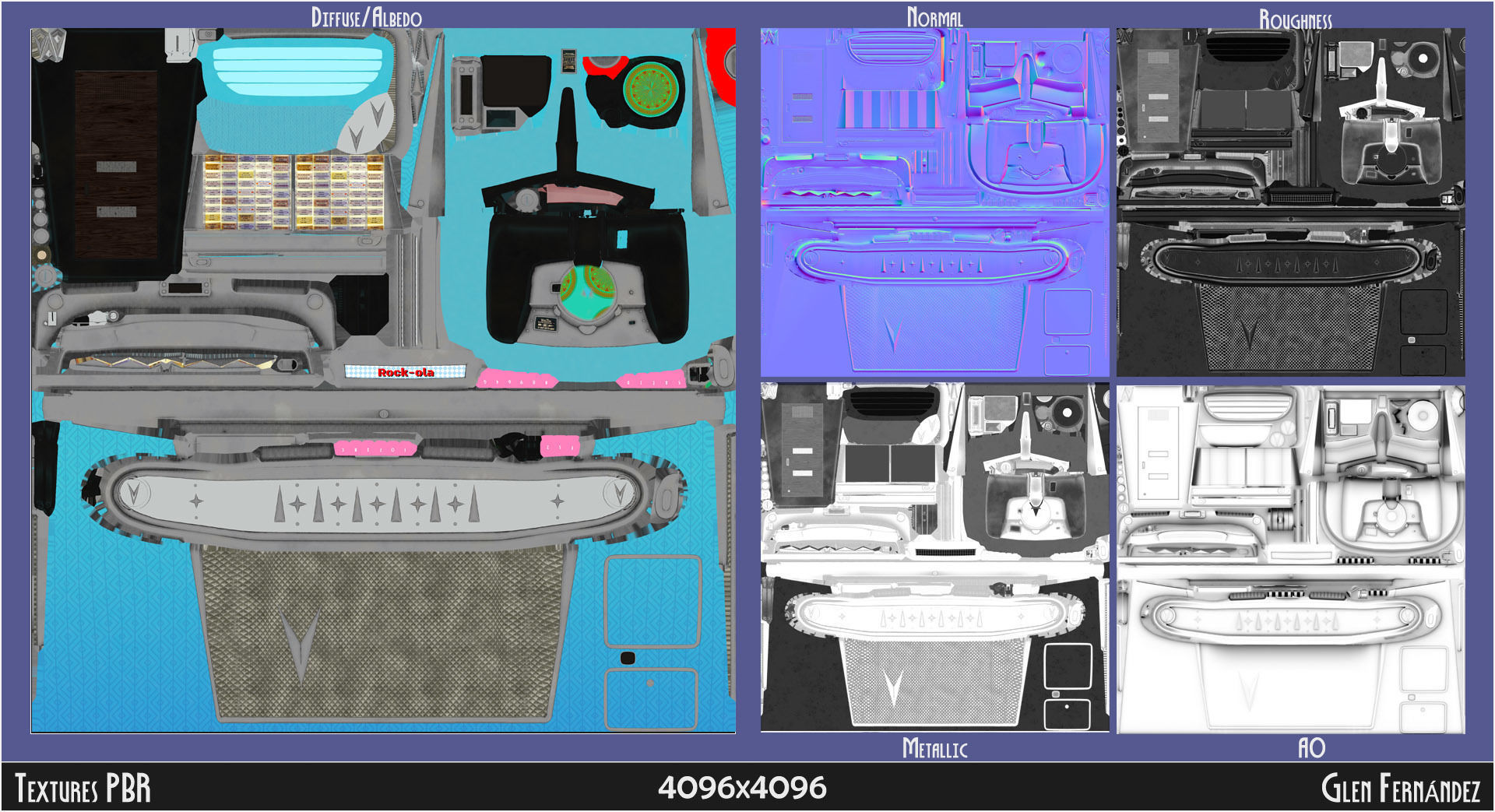 Antique vintage retro music Jukebox or Rockola Low-poly 3D model_5