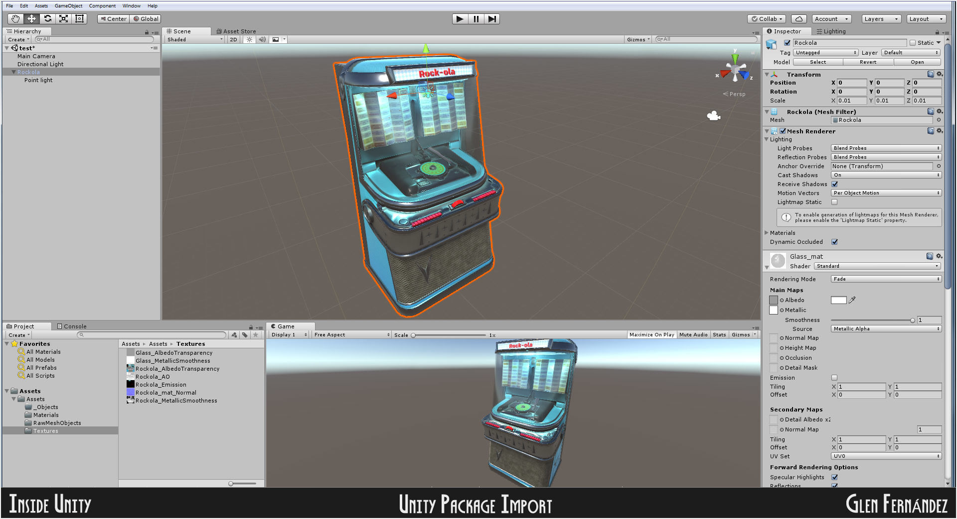 Antique vintage retro music Jukebox or Rockola Low-poly 3D model_11