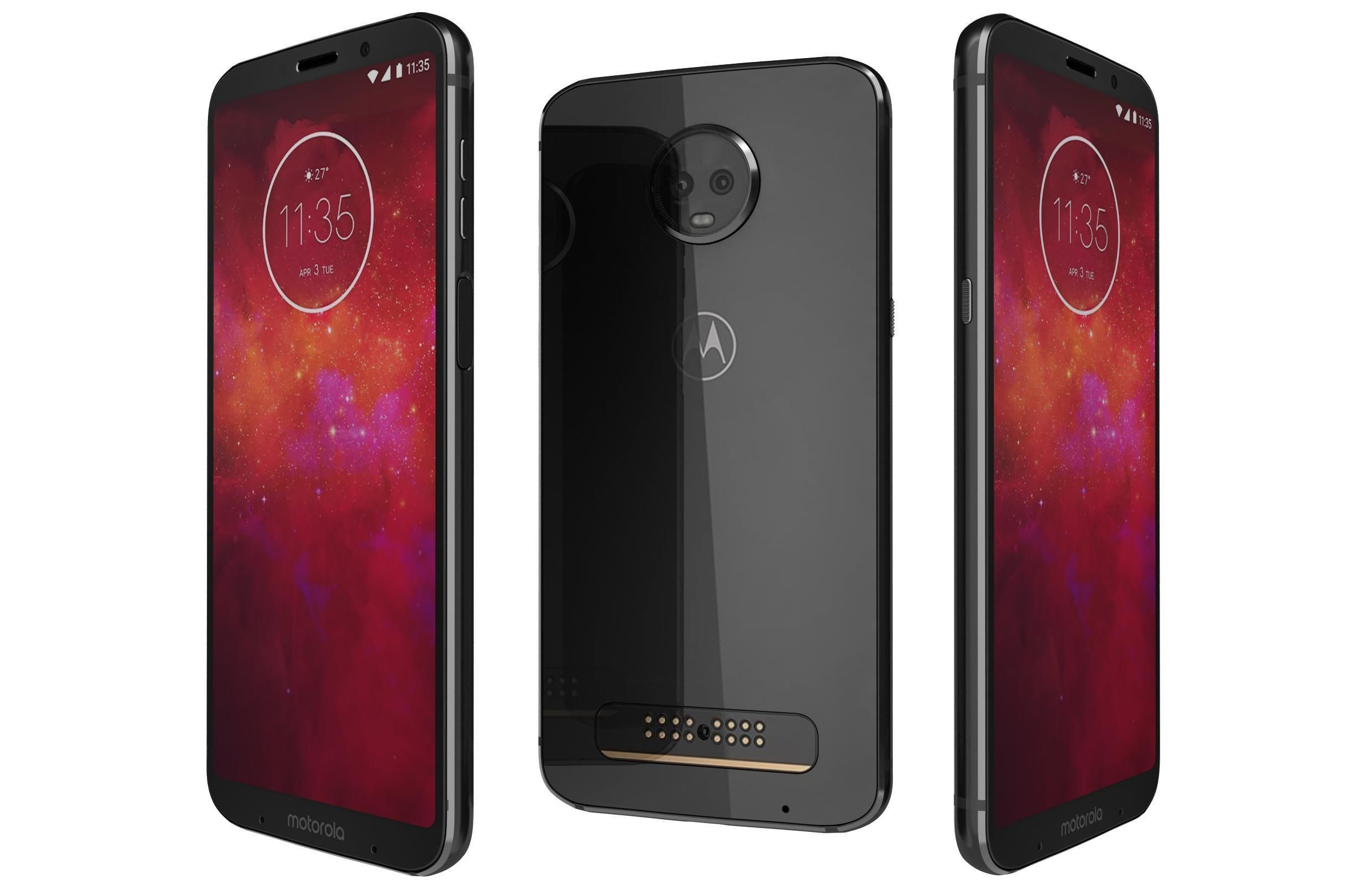 Écran LCD + Vitre Tactile Pour Motorola Z3 Play - Noir Onyx (Neuf)