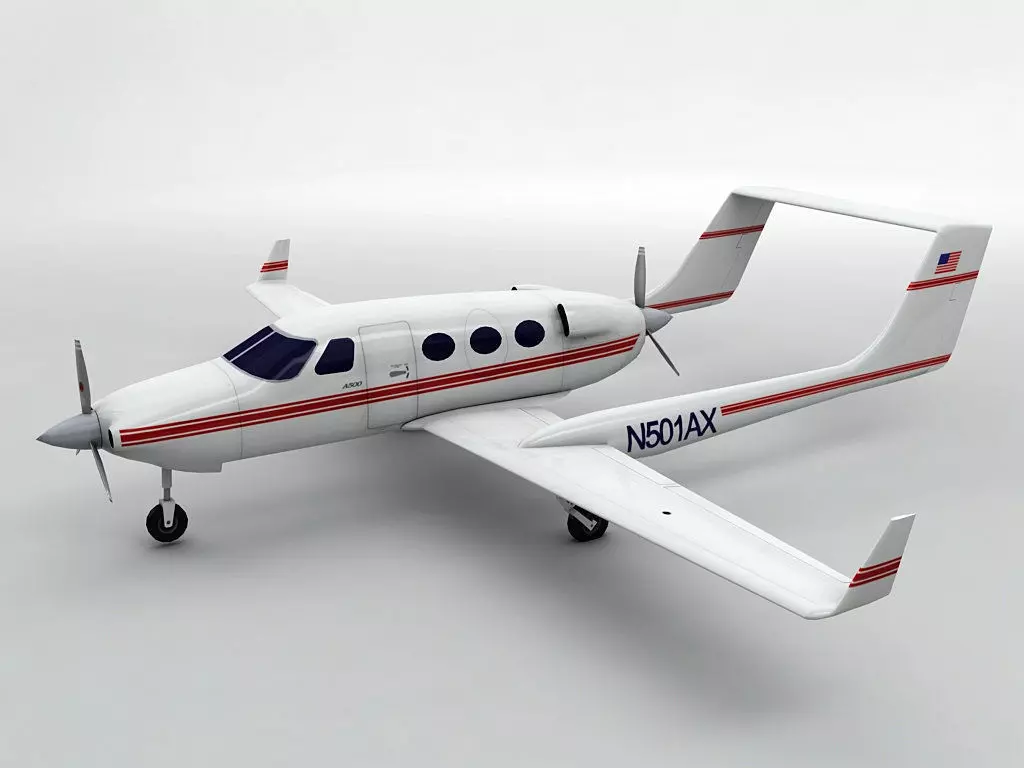 Adam A-500 Aircraft Low-poly 3D model