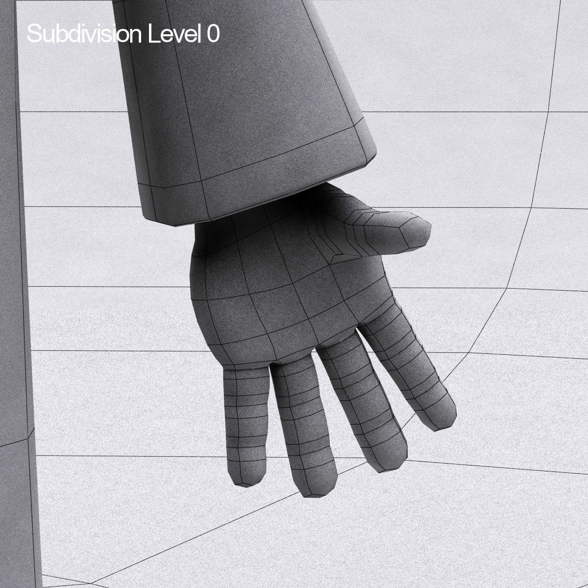 Arab cartoon character Low-poly 3D model_13