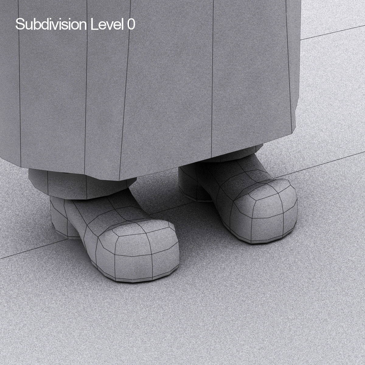 Arab cartoon character Low-poly 3D model_15