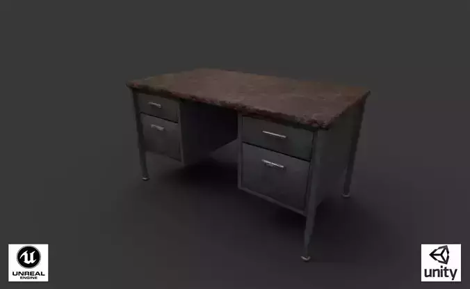 OLD DESK Low-Poly
