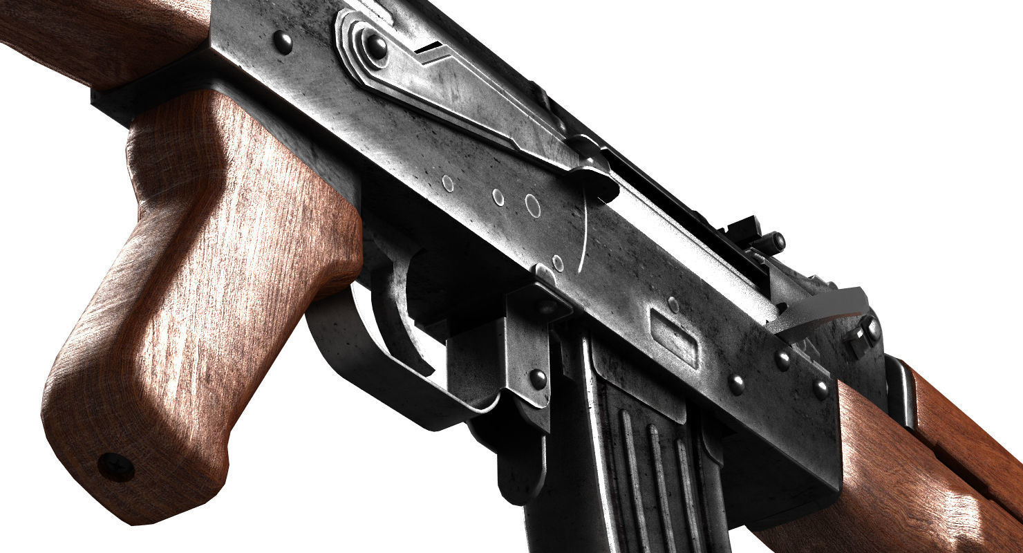 ak47 kalashnikov 3D model_1
