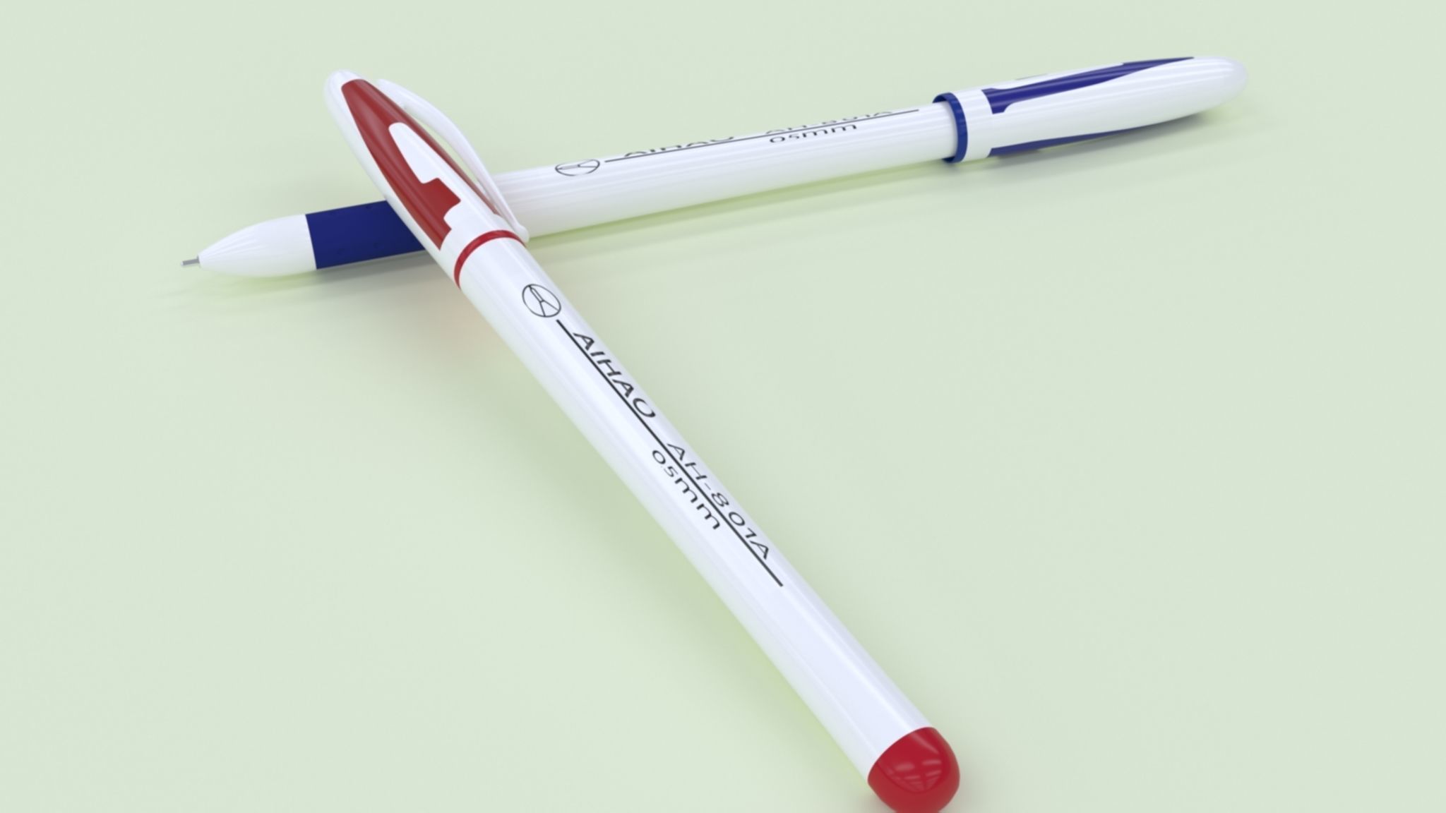 Pen Aihao 3D model_1