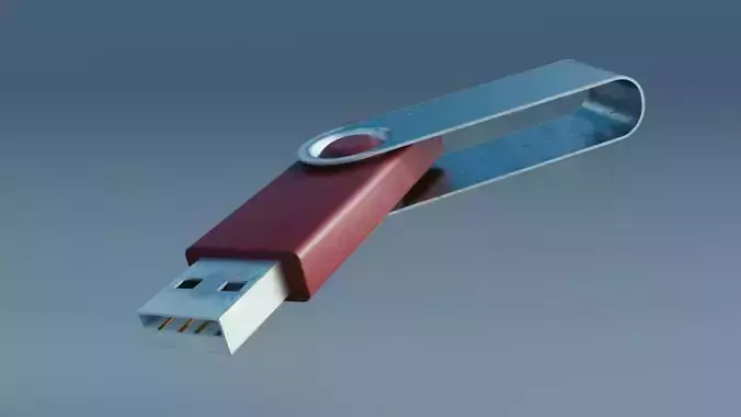 USB Flash Drive 3D model