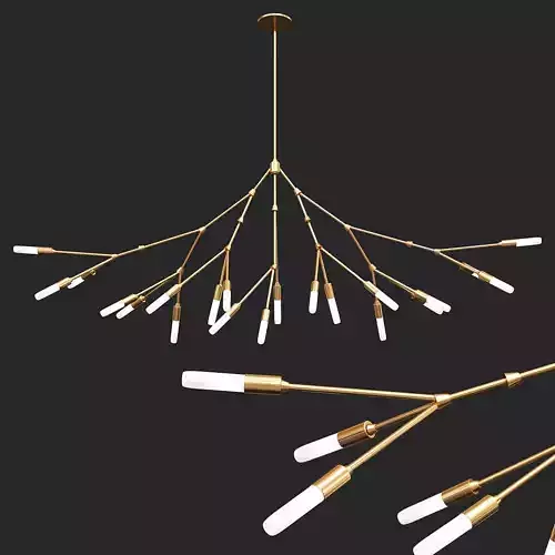 Branch Made-to-order Brass Chandelier