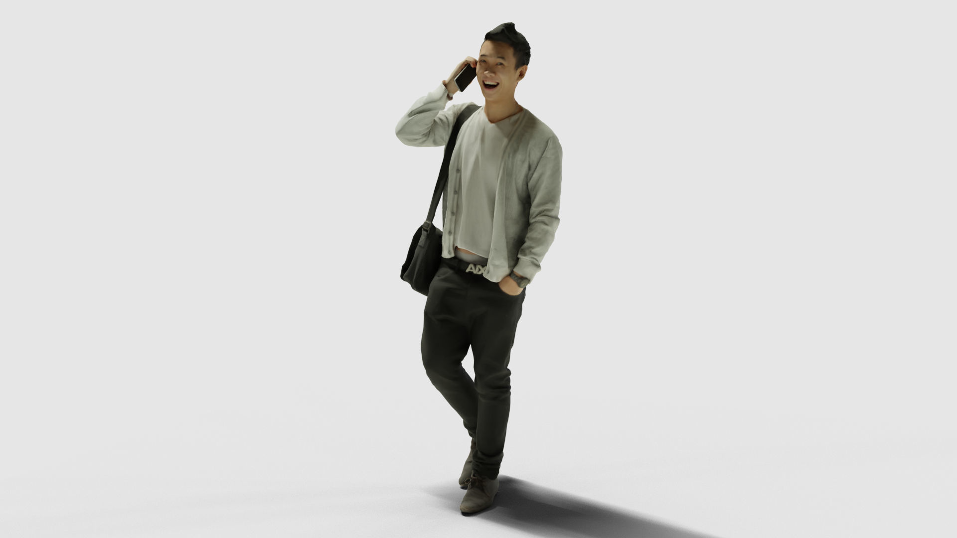 People Men Asian  3D model_2