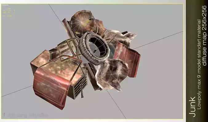 Junk Pile Low-poly 3D model