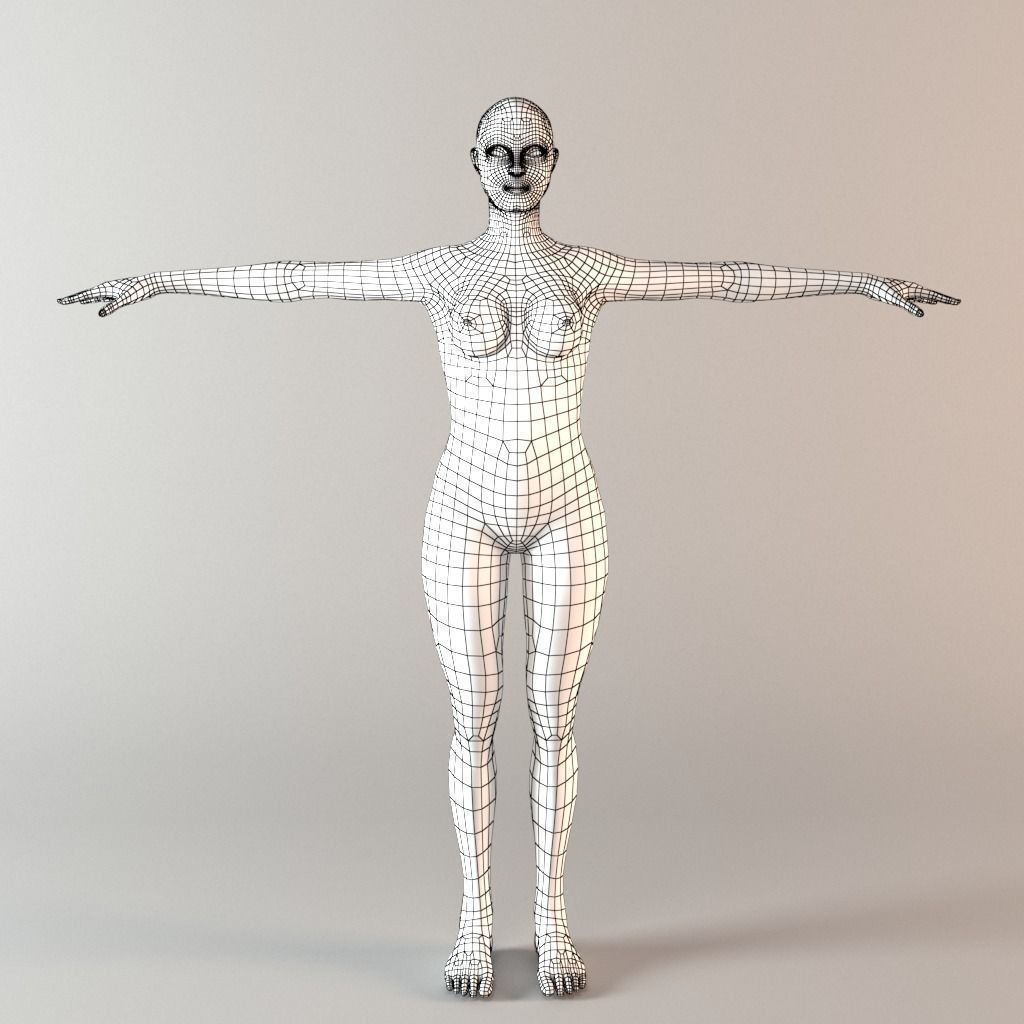 The Witch - Female character model Low-poly 3D model_5