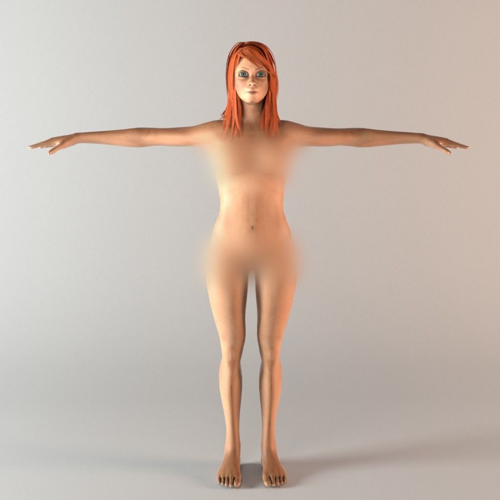 The Witch - Female character model Low-poly 3D model_4
