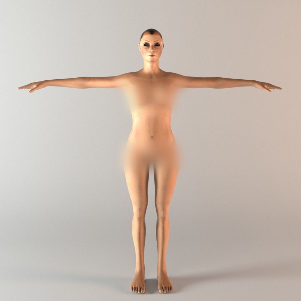 The Witch - Female character model Low-poly 3D model_7