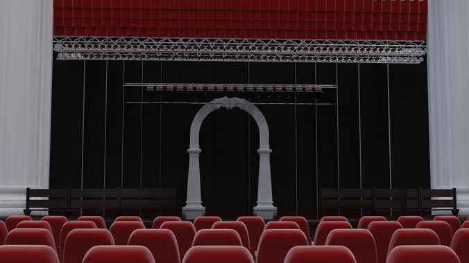 concert hall scene 3D model