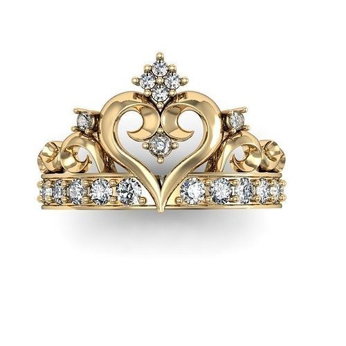 beautyful  ring crown 3D print model