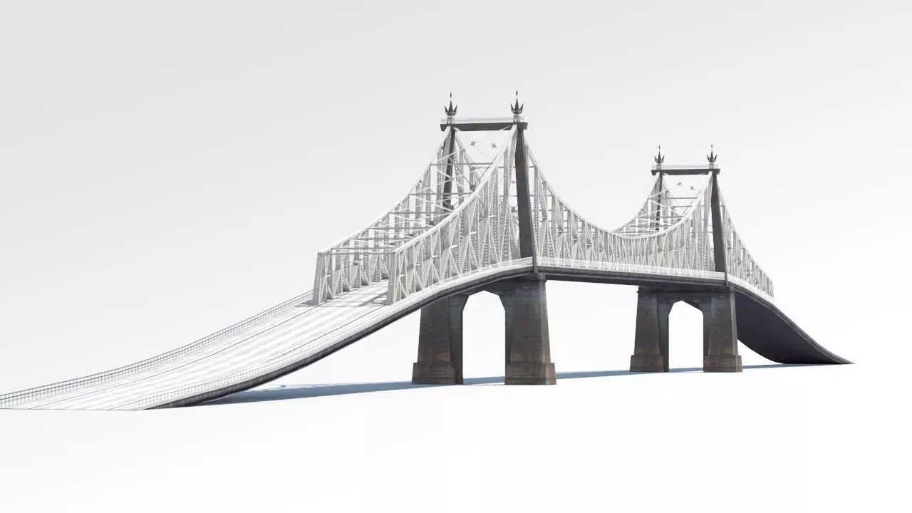 Bridge Low-poly 3D model