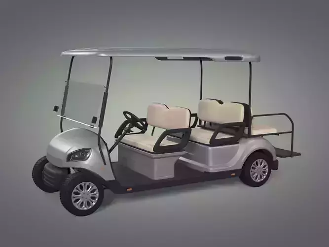 Generic Large Golf Cart -- Electric Sport Vehicle -- Club Car 3D model