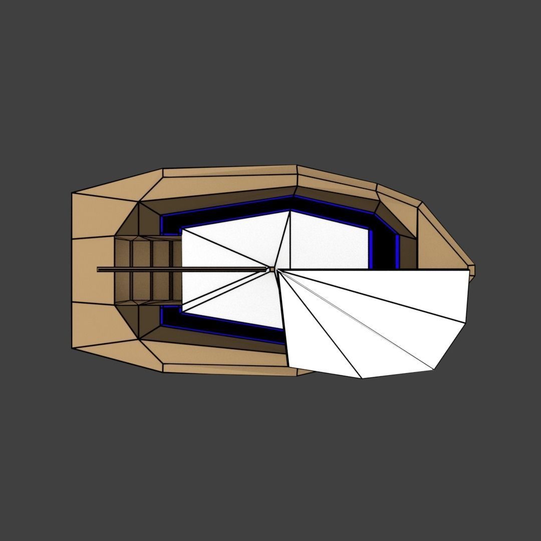 Medium Size Sailing Boats Low-poly 3D model_26