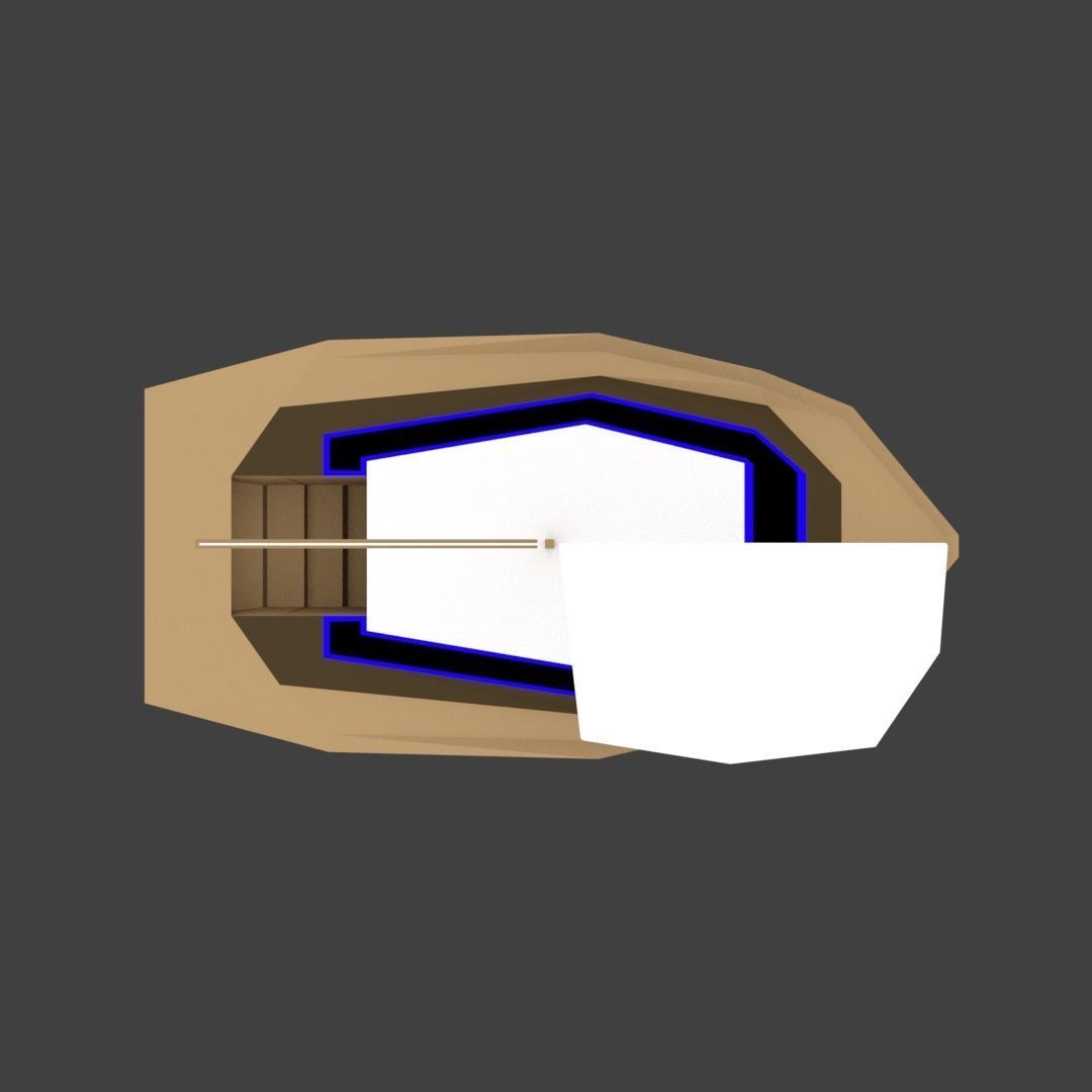 Medium Size Sailing Boats Low-poly 3D model_25