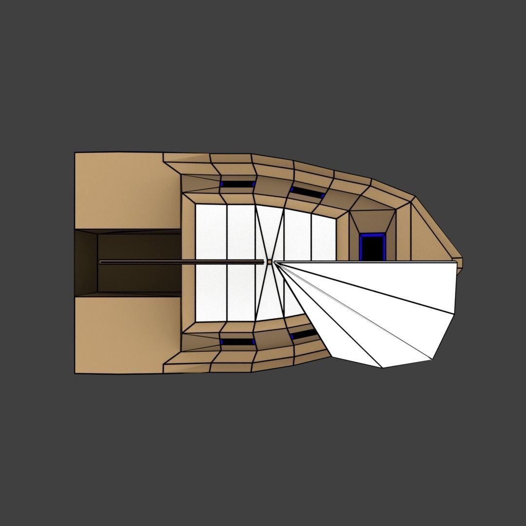 Medium Size Sailing Boats Low-poly 3D model_13