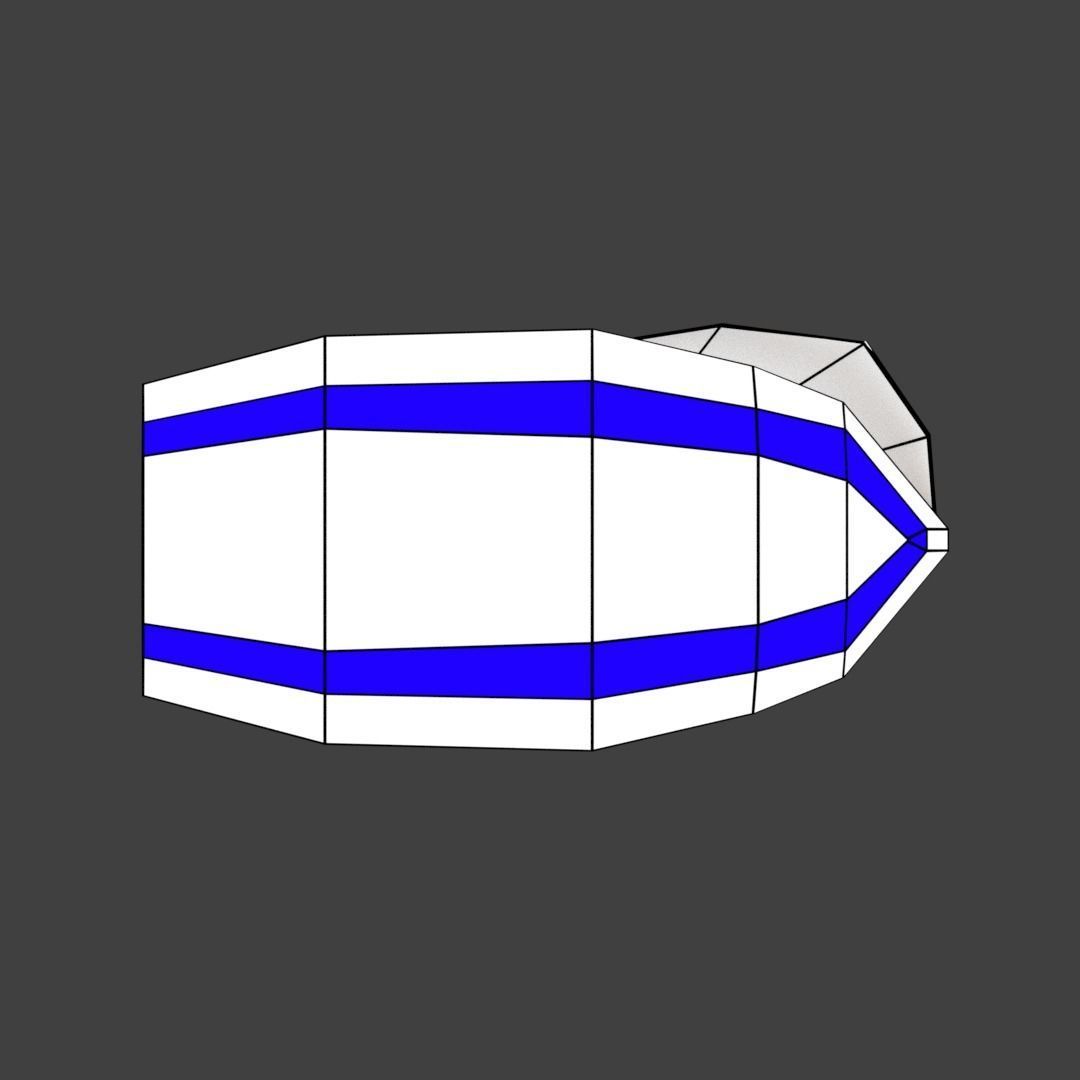 Medium Size Sailing Boats Low-poly 3D model_28