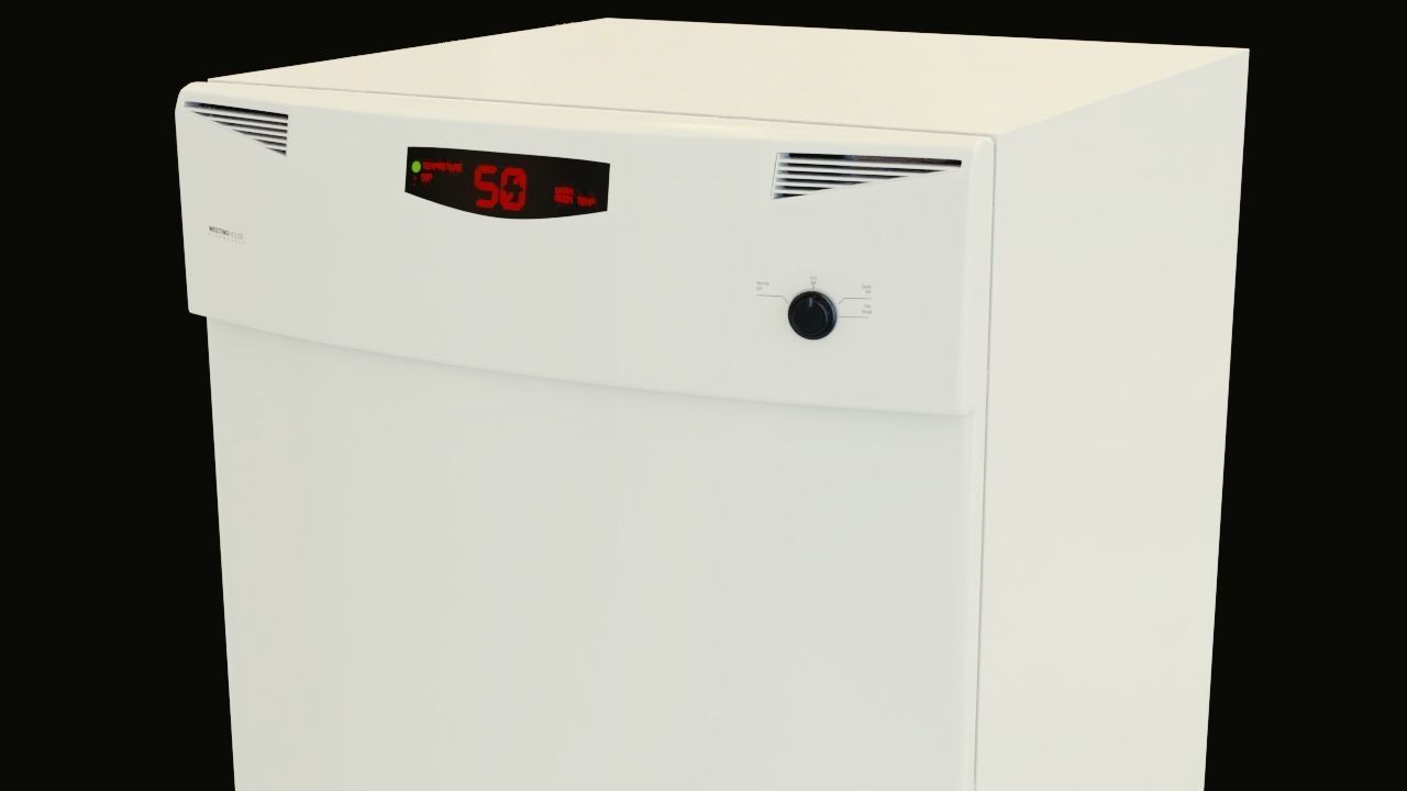 dishwasher for kitchen and kitchen appliance 3D model_2