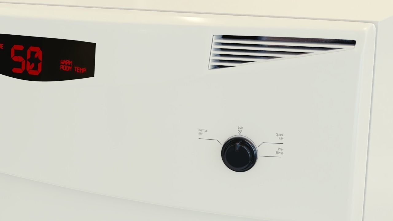 dishwasher for kitchen and kitchen appliance 3D model_3