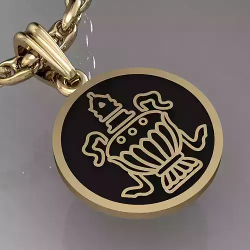 pendant with  symbols - with or without enamel 