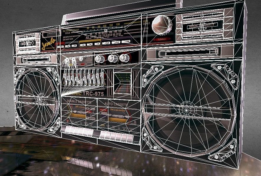 Lasonic TRC-975 Low-poly 3D model_4