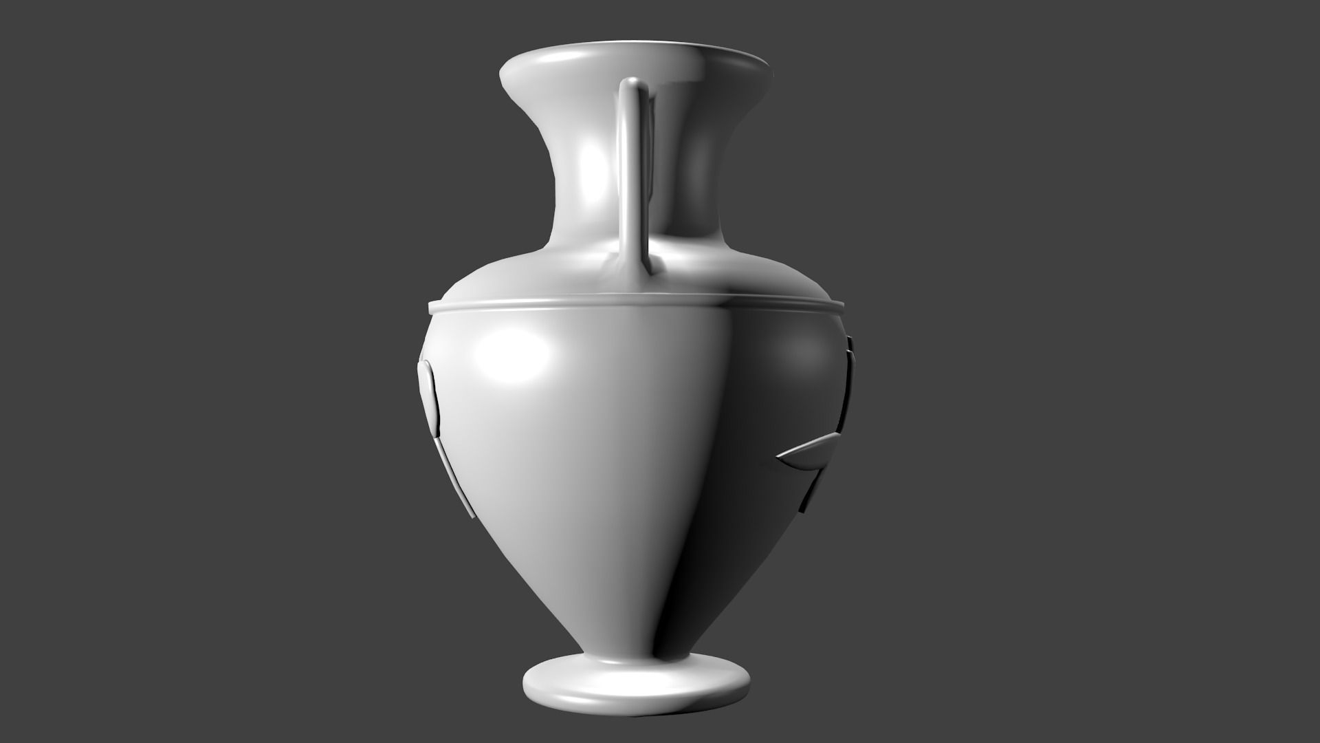 Simple Vase 3D Model Game ready .blend