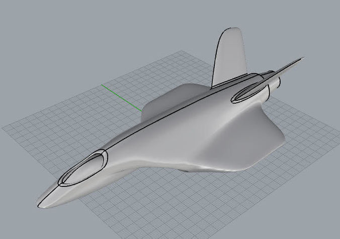 Space Jet Free 3D model