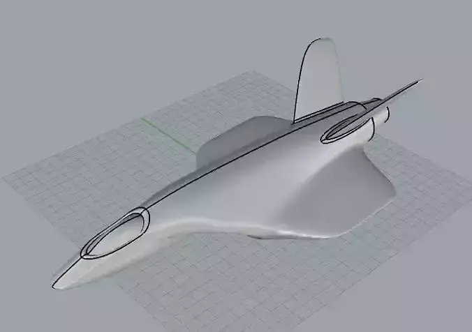 Space Jet Free 3D model