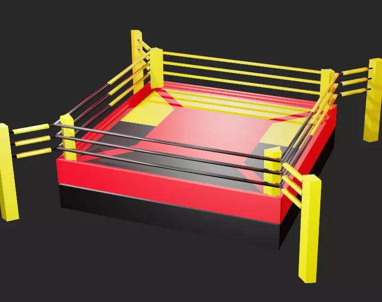 Box Ring 1 - Mobile Game Asset Low-poly 3D model