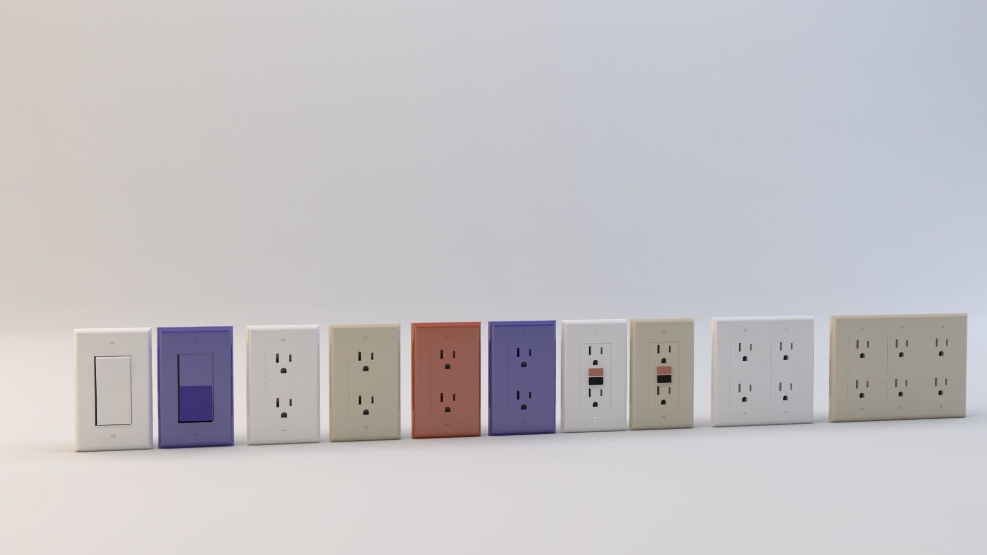 Rocker Switch Complete Collection 3D model_2