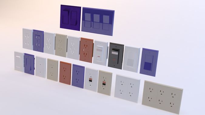 Rocker Switch Complete Collection 3D model