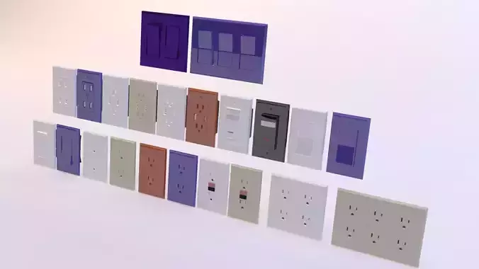 Rocker Switch Complete Collection 3D model