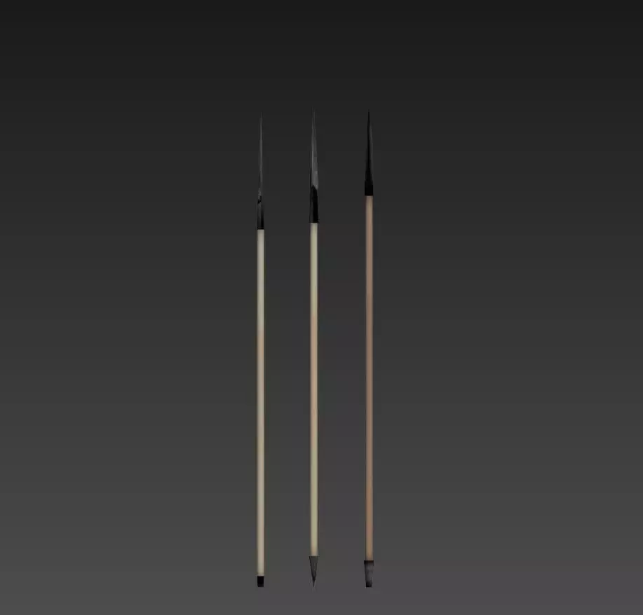  Three Spear Low-Poly Free low-poly 3D model_0