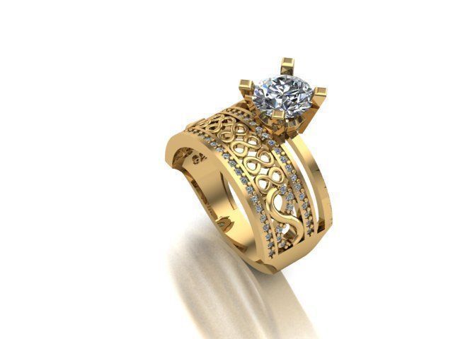 wedding ring 3D print model