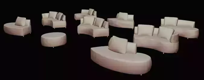 Modular Gemini Modern Sofa Pack