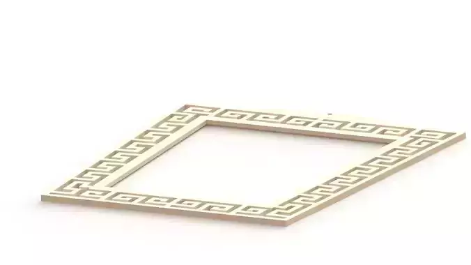 Mirror frame from 3D printing 3D print model