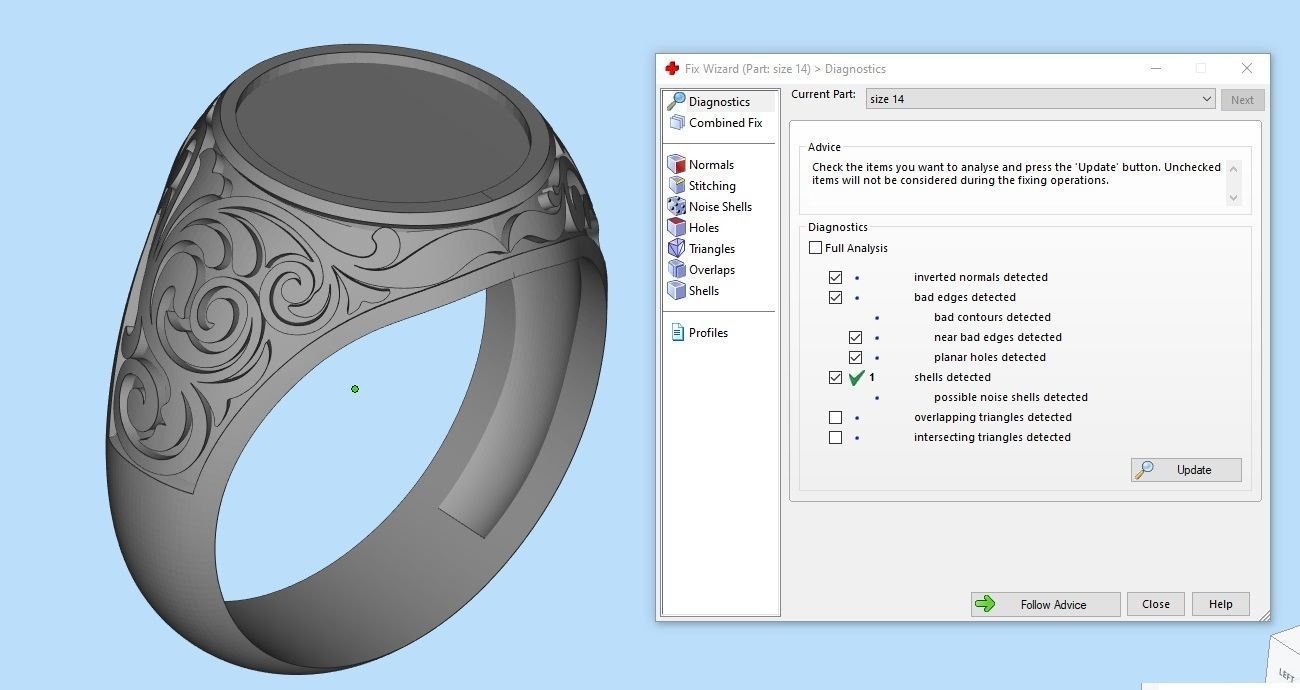signet ring for men with the coat of arms of Poland  3D print model_8