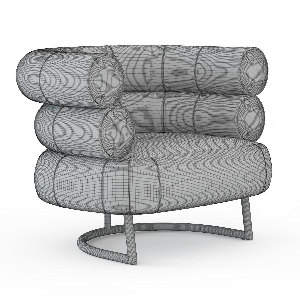 Armchair BIBENDUM 3D model_2