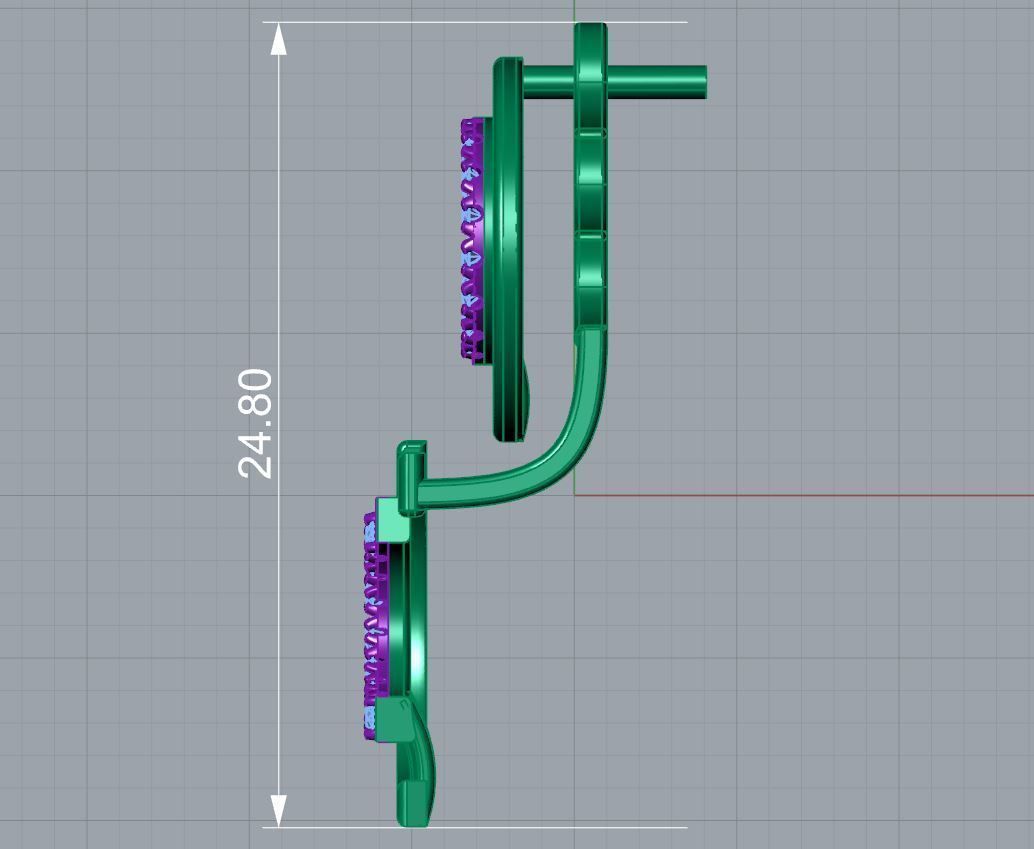 Casual Curve Ear Jacket 3D print model_2