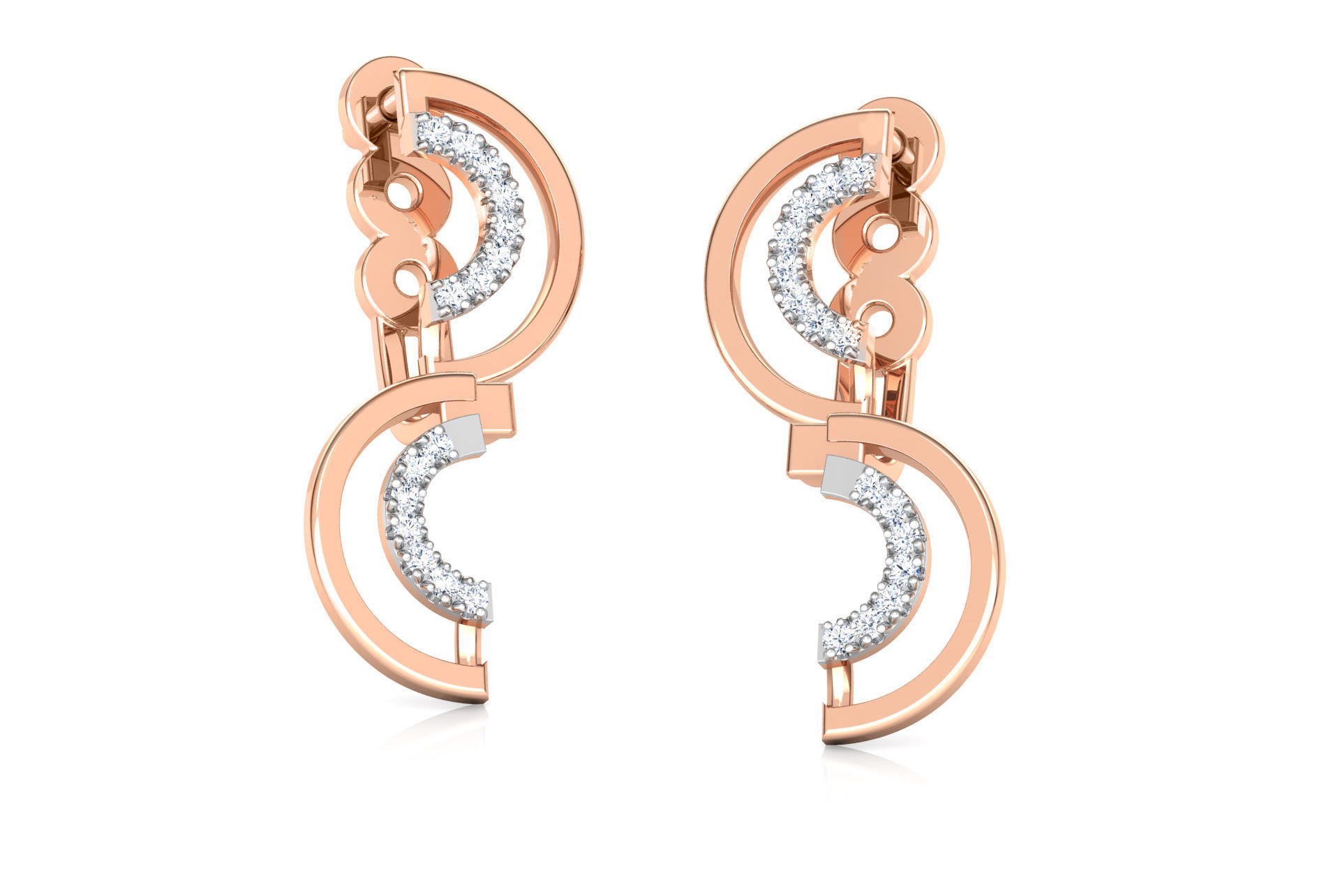 Casual Curve Ear Jacket 3D print model_16